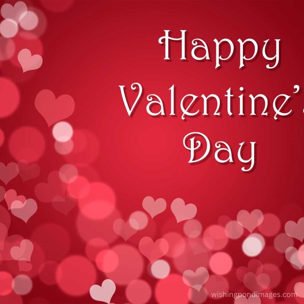 Happy Valentine's Day Hearts glittery background Image