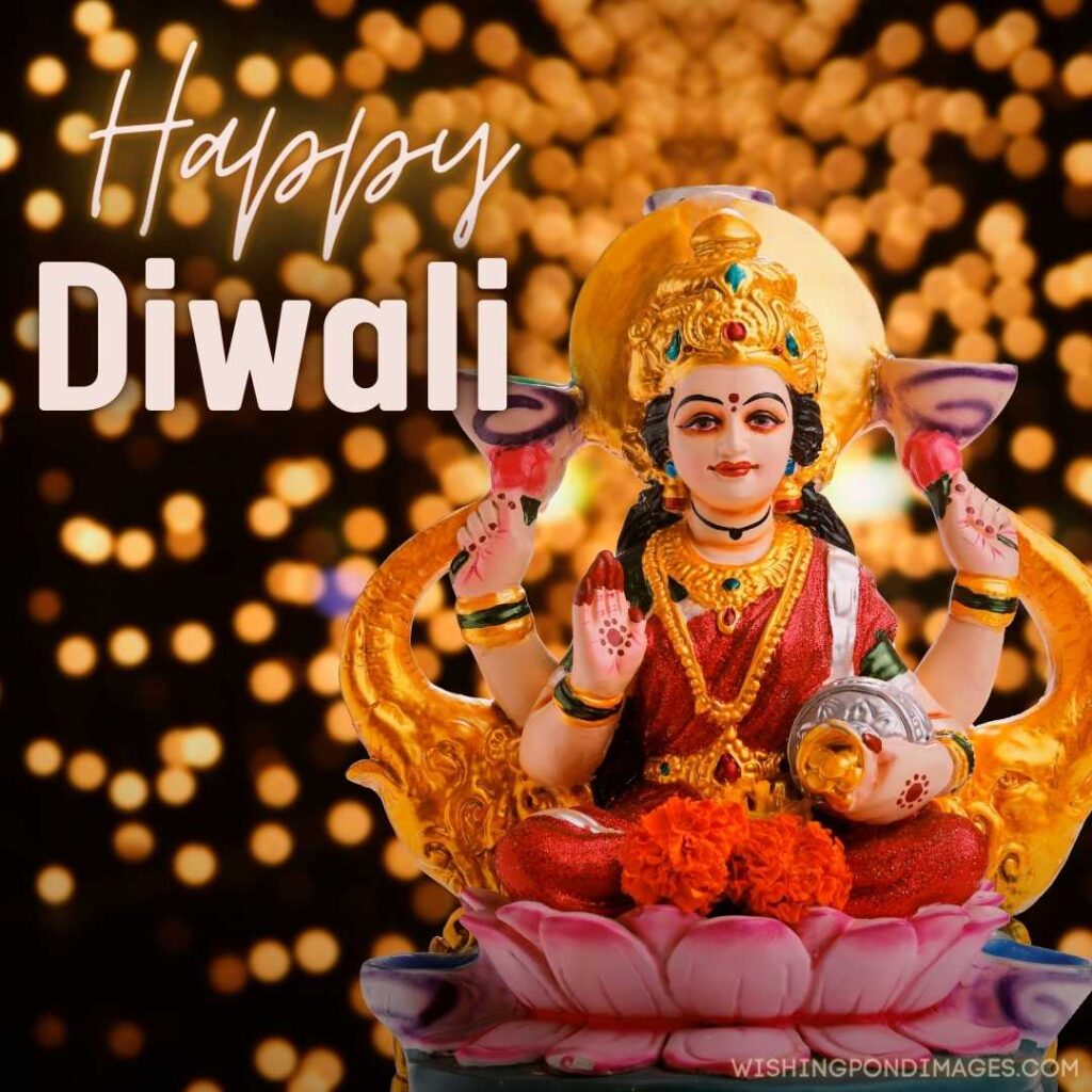 An Image of Goddess Laxami - Happy Diwali Images