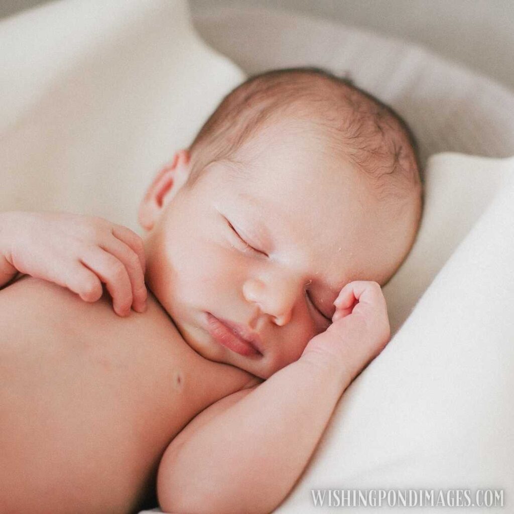 A little cutie newborn baby sleeping. Newborn baby image
