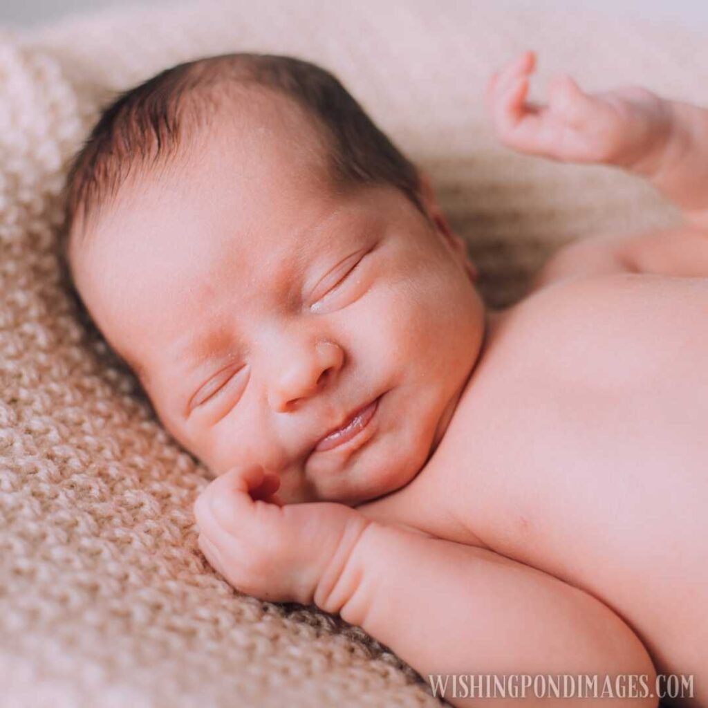 An image of sleeping newborn baby. Newborn baby image