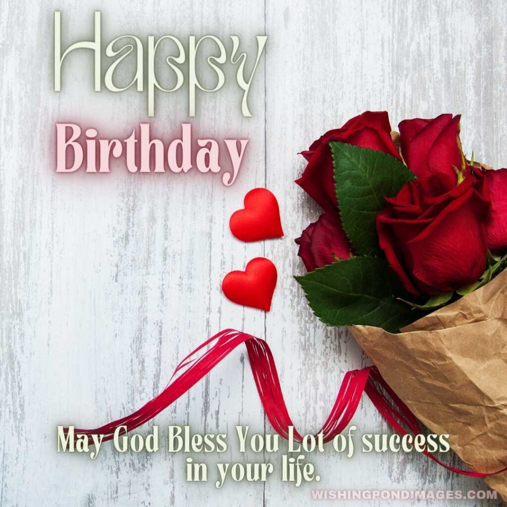 Bouquet of red roses - Happy Birthday Flower Images