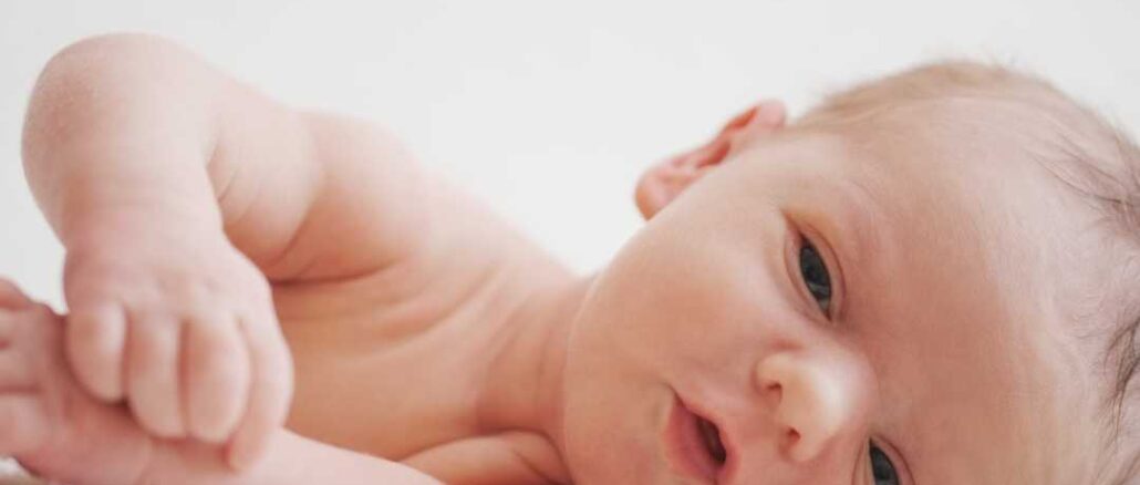 Portrait of cute newborn baby at home. Newborn baby images