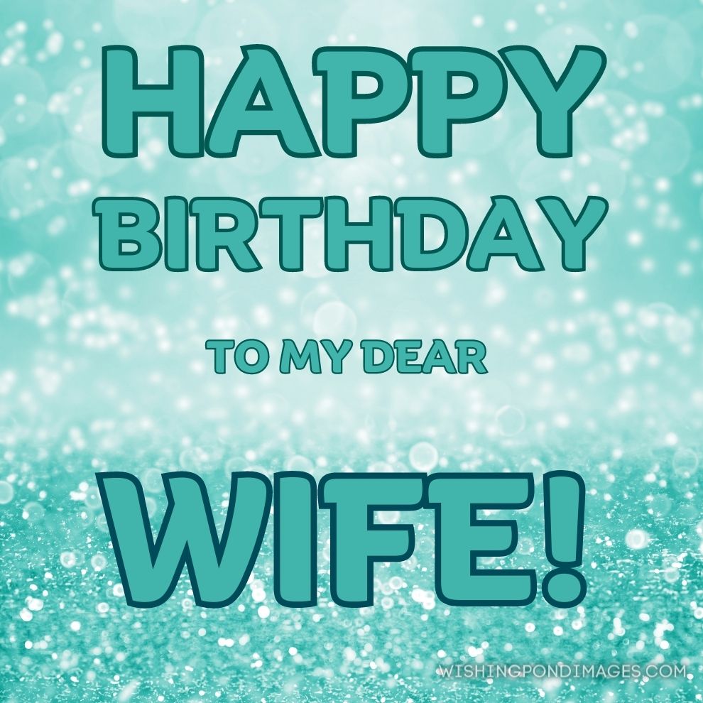 Fancy teal green glitter sparkle confetti background . Happy birthday wife images.