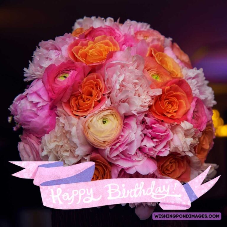 Happy Birthday Peonies Images Free Download - Wishing Pond Images